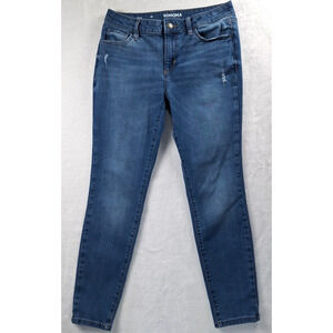 Sonoma Womens Jeans Skinny Size 6S xc 27 Medium wash Blue